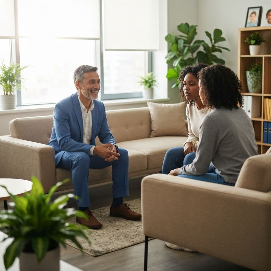 A psychiatric provider consulting with a patient at Waybridge