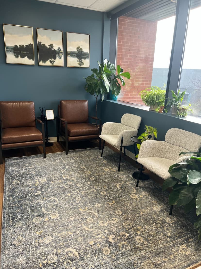 The waiting room at Waybridge's Omaha clinic